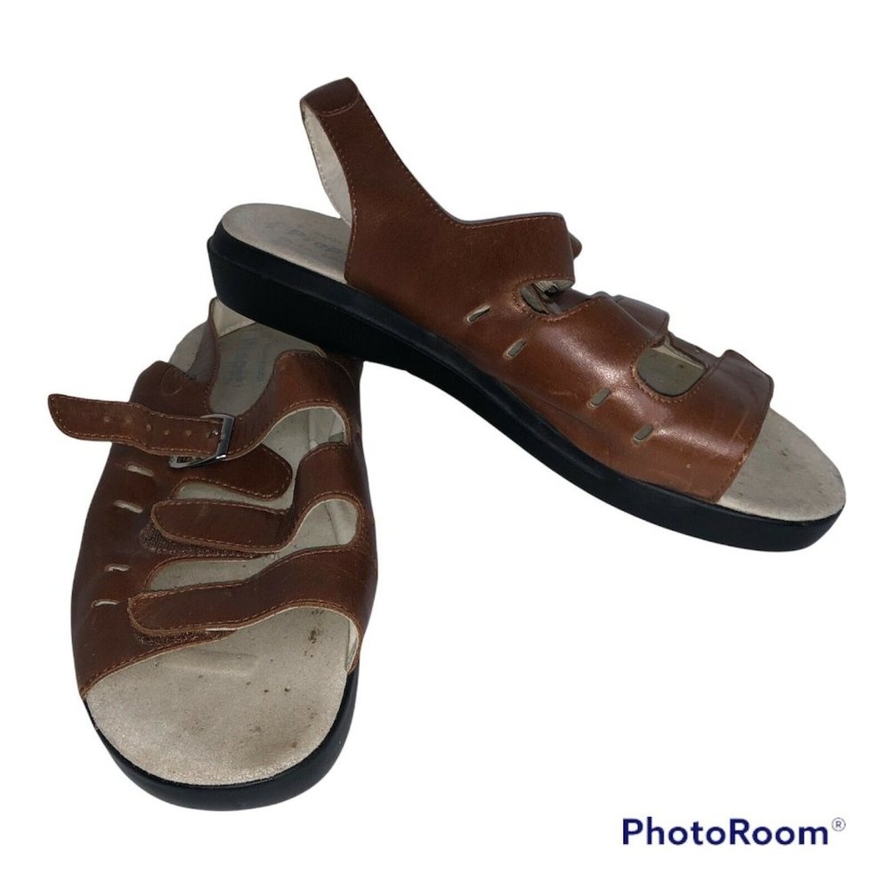 PROPET 'Breeze Walker' Brown Slingback Comfort Sandals Women's Size 11